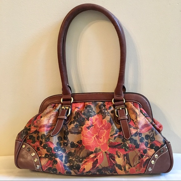 Firenze Bella Purse Floral 100% Genuine Leather 🍂 - Picture 16 of 16
